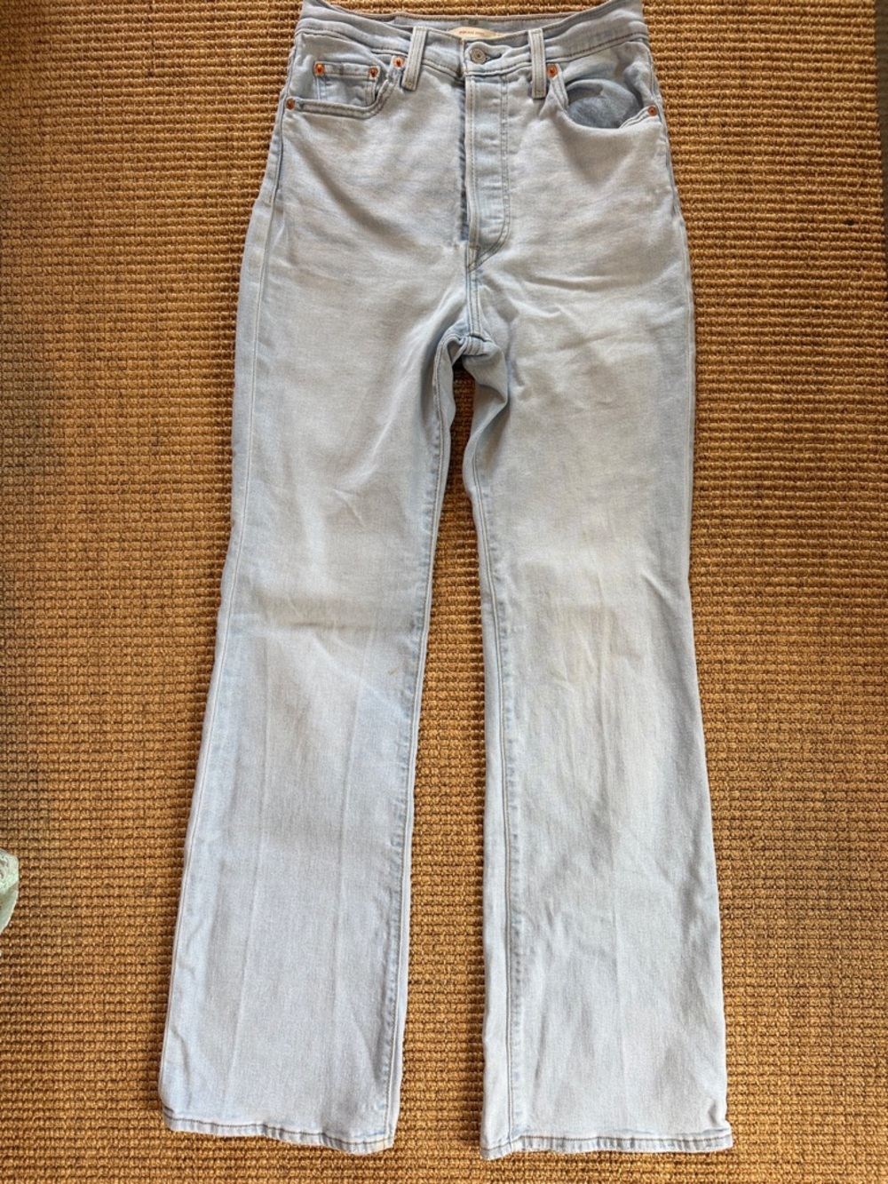 Levi’s rib cage bootcut High-Rise Light Blue jeans